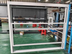 Système d'étanchéité silicifié <span class=keywords><strong>super</strong></span> fort étanche et résistant au vent avec fenêtre coulissante de levage de transmission de 3 tonnes - Product Image 2