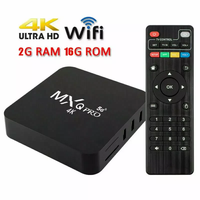 Boîtier TV Android 15 MX9 PRO Quad Core 4K Smart Internet MXG Pro Décodeur X96Q H96max OTT