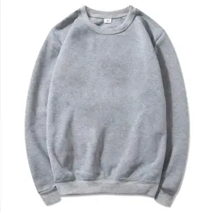 Plain solid pullover luxury polyester cotton heather gray men blank printed DIY hoodies