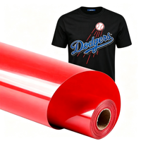 Rouleaux de vinyle thermocollant (HTV) Maiqi bleu 12 po x 40 pi, surface brillante imperméable, résistant aux décolorations et aux intempéries pour textiles et T-shirts