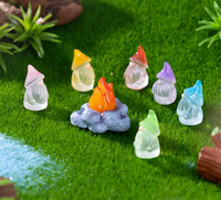Figuras de Gnomos de Resina para Jardín, Pequeñas, Lindas y Divertidas, Esculturas Pintadas a Mano, Adornos Infantiles Luminosos para Navidad