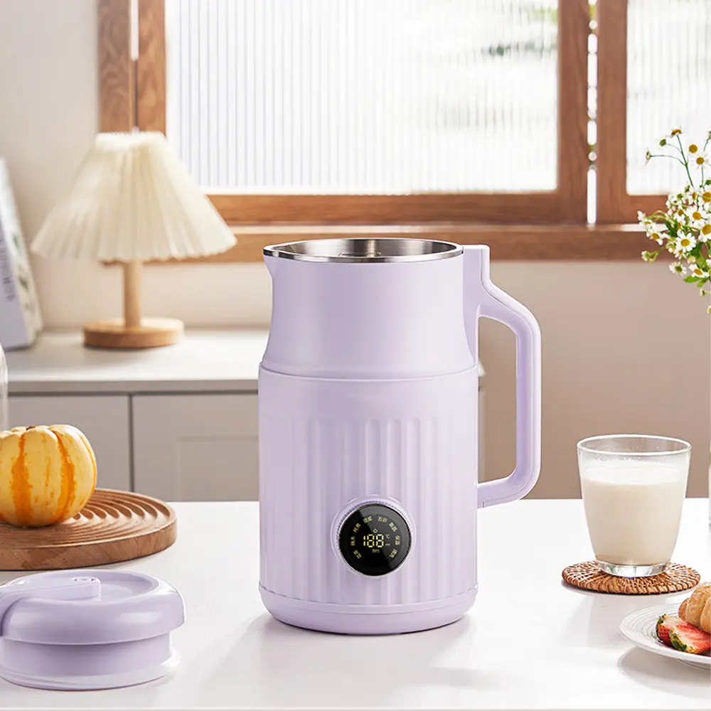 1.2L Mini çorba ve soya fasulyesi süt makinesi taşınabilir elektrikli isıtma Blender mutfak robotu somun süt makinesi