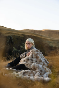 Роскошные двухсторонние мягкие Пузырьковые одеяла из искусственного меха кролика для зимы - Product Image 2