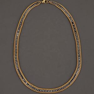 Cadenas de Acero Inoxidable Chapadas en Oro para Hacer Collares, Joyería Moderna con Circonitas Negras, Joyería Personalizada al por Mayor para Mujer - Product Image 2