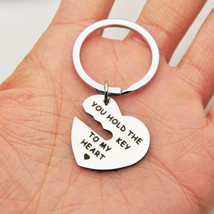 Pareja <span class=keywords><strong>novio</strong></span> novia Tienes la llave de <span class=keywords><strong>mi</strong></span> corazón Día de <span class=keywords><strong>San</strong></span> Valentín <span class=keywords><strong>regalos</strong></span> de cumpleaños amor llavero corazón llaveros de Metal - Product Image 4