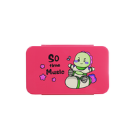 Boîte à lunch bento pour enfants de 1000 ml, mignonne, à double paroi, en plastique écologique, de qualité alimentaire, 4 compartiments, anti-fuite, avec poche à glace, utilisable au micro-ondes