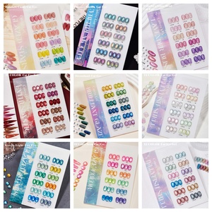 12 colores Arco Iris caramelo gato ojo Gel esmalte Dreamy Aurora colorido cristal cuenta luz <span class=keywords><strong>verde</strong></span> neón gato ojo Gel esmalte de <span class=keywords><strong>uñas</strong></span> conjunto - Product Image 1