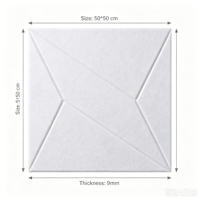 Panneaux acoustiques hexagonaux en fibre de polyester 100% pour l'absorption du son, ignifuges, en feutre PET, antistatiques, pour la maison