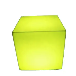 Outdoor party event illuminated cube chair lighted up furniture led cube seat