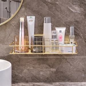 Étagères murales modernes à double niveau en acier inoxydable pour serviettes de toilette, étanches, pour la maison, export transfrontalier - Product Image 3