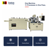 Machine automatique de distribution de colle à double tête pour l'assemblage d'inducteurs CMS avec inspection CCD et cuisson en four tunnel