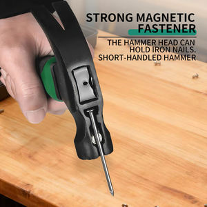 مطرقة نجارة غير قابلة للشرر من الفولاذ مع مقبض من الألياف الزجاجية، مطرقة مسامير صغيرة قصيرة المقبض، أداة مطرقة إزميل صغيرة - Product Image 4