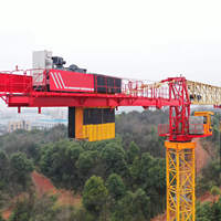 Grue à tête plate T6013-6, hauteur de levage max. 200 m, pour travaux de construction et d'ingénierie immobilière