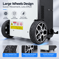Machine de nettoyage au laser pulsé refroidie par air de 500 W, nettoyeur de rouille au laser pour l'élimination de la peinture, de l'huile et des revêtements sur les surfaces métalliques