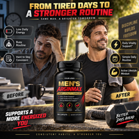 Complément Arginmax pour Hommes OEM – Comprimés de L-Arginine pour la Vitalité Masculine et le Soutien de l'Oxyde Nitrique – Testé en Laboratoire, Marque Privée