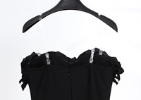 Vente de gros Robes mini robe sexy sans bretelles Robe portefeuille à la mode et durable Vêtements décontractés pour femmes