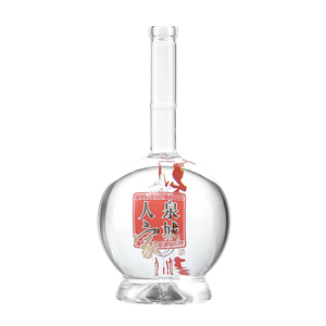 Nuevo Diseño, Botella de Vidrio Transparente Personalizada de 1000 ml para <span class=keywords><strong>Vodka</strong></span>, Mezcal, Tequila, Whisky, con Tapón de Corcho en Forma de Caballo, Sellada, Impresa con Serigrafía, OEM/ODM - Product Image 1