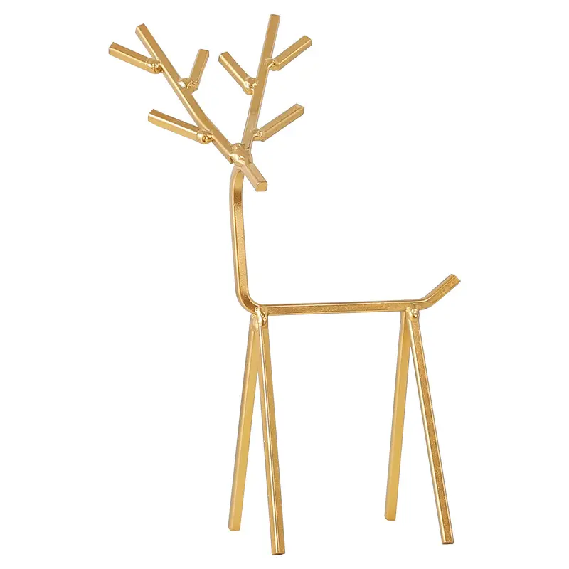 Wholesale Nordic Modern Gold Deer Decoration Christmas Show Pieces Luxury Home Decoration Accessories For Home Decor
