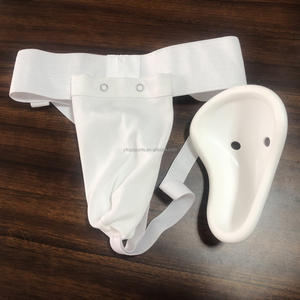 Hoge Kwaliteit Ademende Karate Lies Guard Martial Arts Protector Kruis Bescherming Wit Zwart - Product Image 6