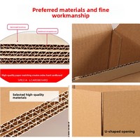 Cajas de Cartón Corrugado de Materiales Reciclados para Mudanzas, Logística, Envíos, Comercio Electrónico Transfronterizo, Embalaje, Estampado Personalizado