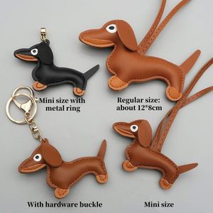 Porte-clés Teckel en Cuir PU Tendance, Breloque de Sac de Créateur, Porte-clés Chien, Accessoires de Décoration de Sac de Luxe - Vente Flash - Product Image 2
