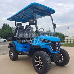 Voiturette de golf rétro chinoise électrique 6 places au lithium compatible avec Club Car 4 places voiturette de golf électrique à vendre - Product Image 1