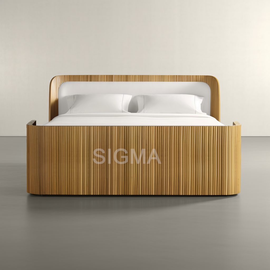 New Arrival Luxury solid wood Hotel home indoor furniture bedroom upholstered beds double bed