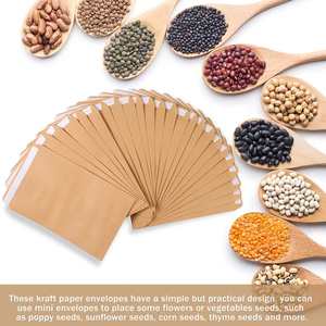 <b>Seed</b> Kraft Coin Gift Envelopes Self-Adhesive Yellow Small Size with Gummed Flap <b>Paper</b> Mini Envelopes - Product Image 4