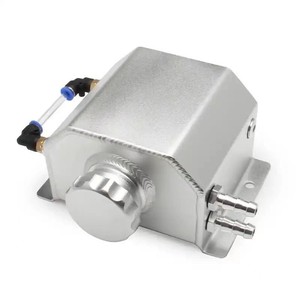 Universal 1L 2L Hexagonal Aluminum Alloy Coolant Reservoir Tank For Engine Oil Vent Expansion Overflow Use - Product Image 3