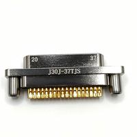 Connecteur aviation mâle à souder 37 broches J30J-37TJS anti-vibration à connexion stable pour instruments de test aérospatiaux de précision