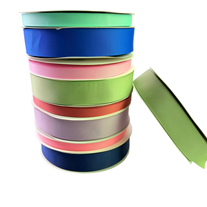 Cinta de grogrén de poliéster de color liso en varios tamaños - Tela multiusos para manualidades, envoltura de regalos o pinzas para el pelo - Product Image 2