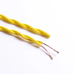 Rvs China Groothandel 2 Core 1.5Mm Brandwerend Twisted Pair Rvs Pvc Kabel Elektrische Draad Kabel Koper