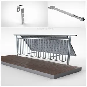 New Design Easy Install Solar Kit Balcony Panel Mounting System Solar Wall Mount Bracket Solar Bracket Mounting