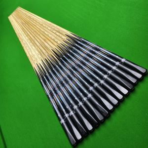 Taco de billar Black Eight de 145 pulgadas en 1 pieza, con culata de madera blanca y ébano, taco de snooker duradero. - Product Image 3