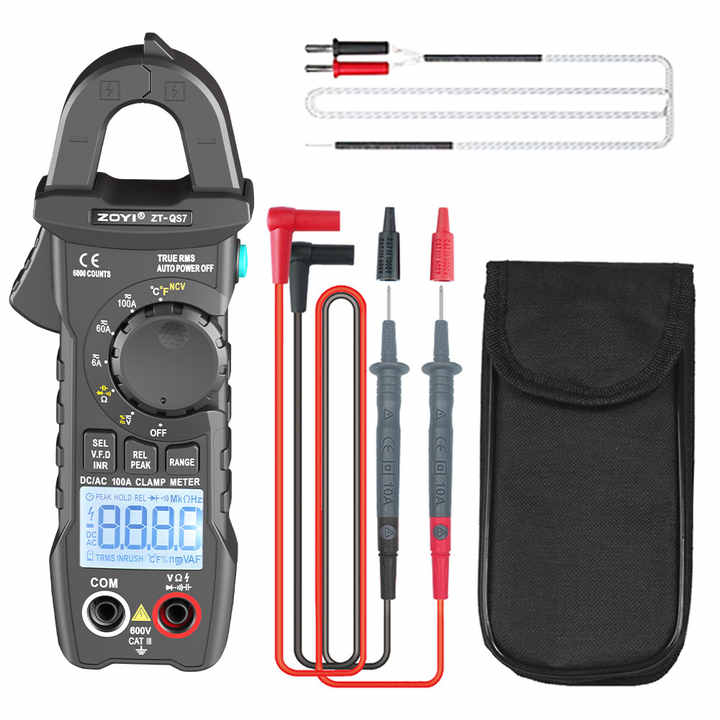Microcurrent Meter ZOYI ZT-QS7 Mini AC DC Digital Clamp Meter for Microcurrent Measurement