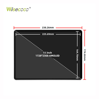 Écran tactile capacitif OLED 2K personnalisé de 11 pouces 1728x2368, écran AMOLED haute définition de 11 pouces pour kiosques interactifs