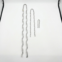 Pince de tension hélicoïdale préformée en alliage d'aluminium pour câble de terre, certifiée ISO9001, pour câble de maintien de tour