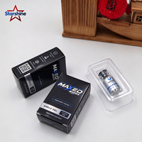 Kotak Vial Jendela dengan Logo Kustom, 3ml 10ml, Kemasan Tunggal/Ganda/Tiga/4/10, Karton Cetak dengan Baki Plastik, Desain Gratis