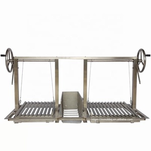 Stainless Steel New Style <strong>Argentinian</strong> <strong>Grill</strong> With Wood Basket From Inmo Bbq - Product Image 3