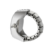 En stock, montre simple en argent avec anneau de réglage, mouvement à quartz SL68, montre pour femmes