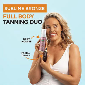 Etiqueta privada <span class=keywords><strong>Bronceador</strong></span> de cuerpo oscuro instantáneo Vegan Sun Self Tanner Spray Mousse Coco Protector solar Crema de loción de bronceado - Product Image 4