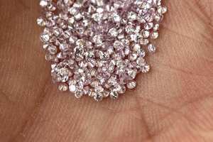 Diamante Suelto de Corte Redondo, Color Rosa Púrpura Intenso, Cultivado en Laboratorio, de 1MM a 3MM, Piedra Pulida de Color Fantasía para Joyería - Product Image 2