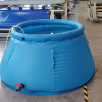 Réservoir d'eau en PVC en forme d'oignon, souple et pliable, capacité 500-2000L, avec garantie d'un an