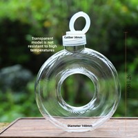 Plastik Donut Şeklinde Tek Kullanımlık Sütlü Çay Bardağı, Yaratıcı İnternet Fenomeni Bileklik Tasarımlı Meyve Suyu İçecekleri İçin