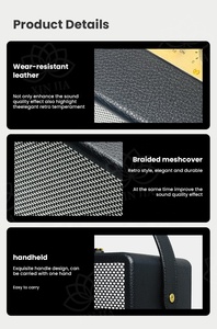 Nouvelle <span class=keywords><strong>enceinte</strong></span> Bluetooth sans fil de style rétro vintage 20W haute puissance pour la maison et l'extérieur, marque Marsytle M17 - Product Image 6