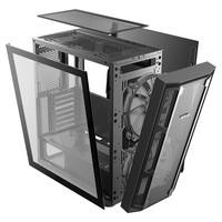 Metalsama — boîtier de jeu W03, tour complète ATX 20cm, en verre trempé, avec ventilateur gauche, pour jeux vidéo EATX, partie avant