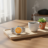 Montres à quartz sportives simples et luxueuses populaires pour hommes et femmes, diamètre 36 mm, bracelet en alliage d'acier inoxydable 18 mm, verre, vente en gros