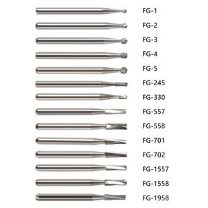 Frese Dentali in Carburo FG Jingc, Frese in Acciaio al Tungsteno per Manipoli ad Alta Velocità - Product Image 3