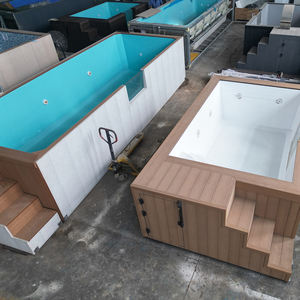 Petites piscines, fournitures pour piscines, cascade, piscine et spa jacuzzi, piscine hors sol en fibre de verre, piscine en conteneur - Product Image 4