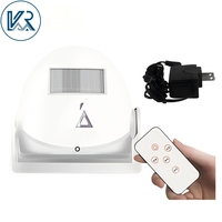 Sensor Gerak PIR Nirkabel, Bel Pintu, Sistem Alarm Keamanan Siang & Malam, Alarm Masuk, Bel Peringatan untuk Toko Retail